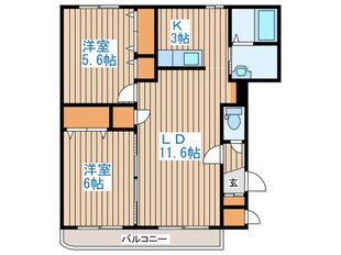 大光伍番館の物件間取画像